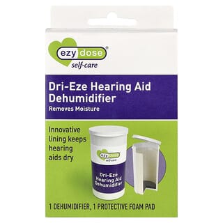 Ezy Dose, თავის მოვლა, Dri-Eze მოსასმენი აპარატის სინესტის მოსაცილებელი ნაკრები, ხმის წნეხი