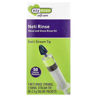 Ezy Dose, Self-Care, Neti Rinse, Nasal and Sinus Rinse Kit, 52 Piece Kit