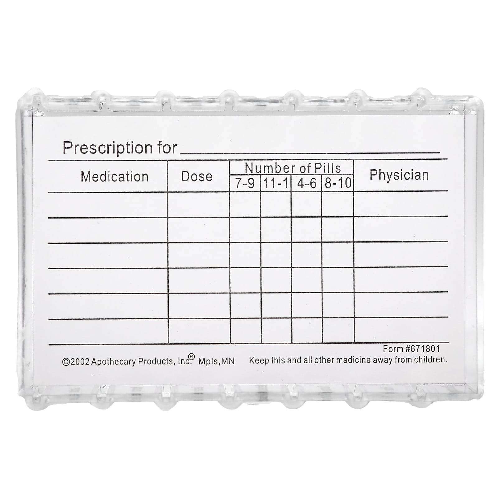 Ezy Dose, Pill Planner, Weekly 4X Day with Pop Outs, 1 Count