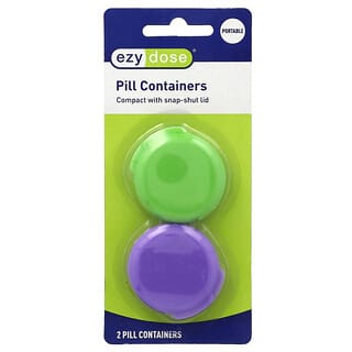 Ezy Dose, Pill Containers, 2 Count