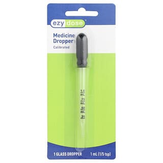 Ezy Dose, Cuentagotas de vidrio medicinal, 1 Count