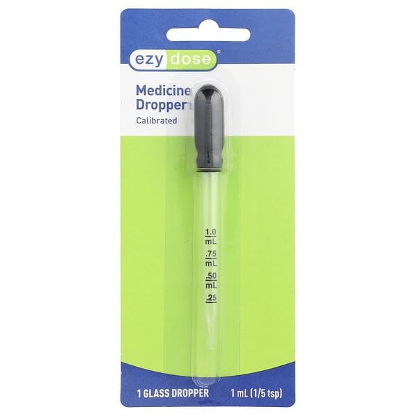 Ezy Dose, Compte-gouttes en verre pour médicaments, 1 pièce