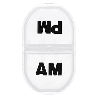 Ezy Dose, Daily AM/PM With Rounded Base Pill Reminder, tägliche Erinnerung an die Pille morgens und abends, 1 Stück