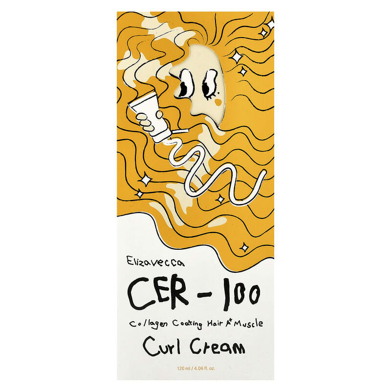 Cer-100 Collagen Coating Hair A+ Muscle Curl Cream, 4.06 fl oz