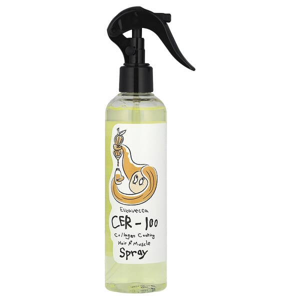 Elizavecca, CER-100 膠原蛋白塗層頭髮 A+ Muscle Spray，8.45 液量盎司（250 毫升）