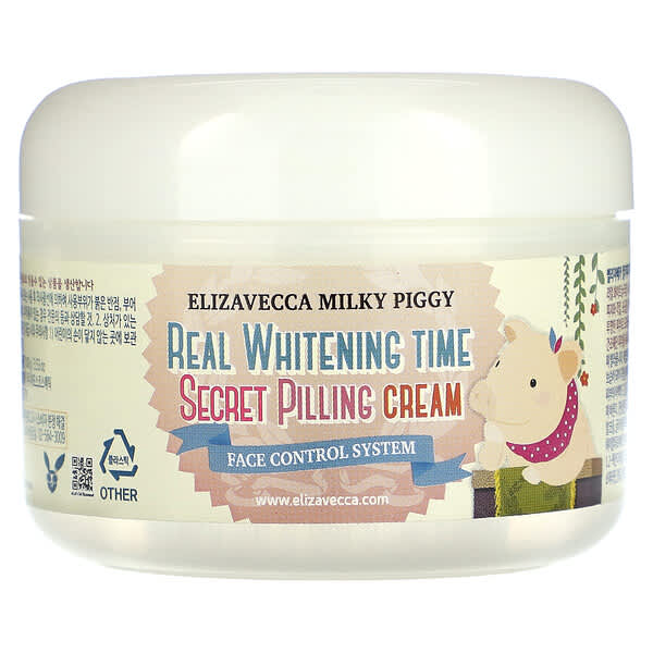Elizavecca, Milky Piggy, Secret Pilling Cream, Face Control System, 3.