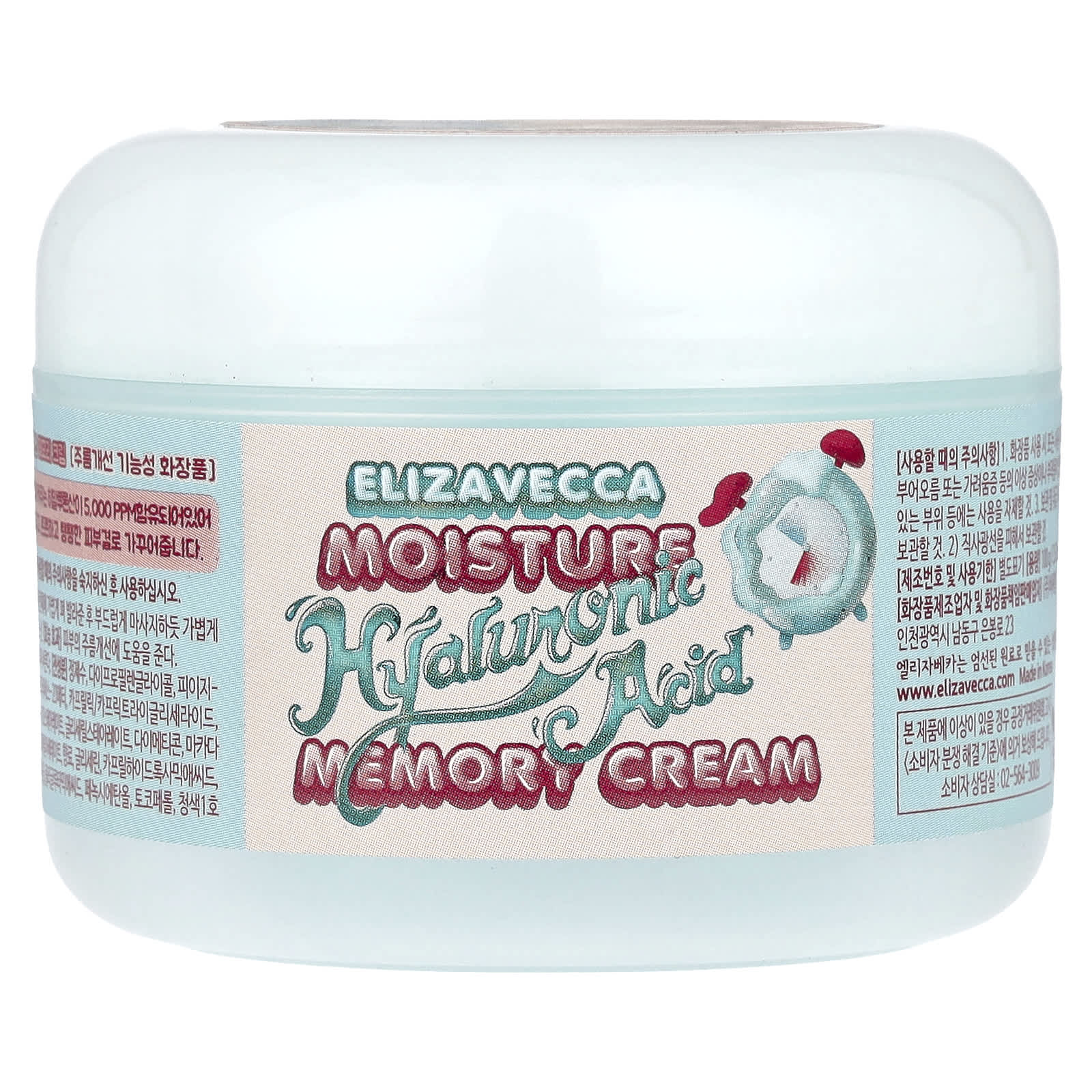Elizavecca, Moisture Hyaluronic Acid Memory Cream, 3.53 oz (100 g)