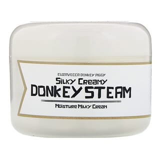 Elizavecca, Donkey Piggy 系列，絲滑奶油 Donkey Steam，保濕奶油面霜，3.53 盎司（100 克）