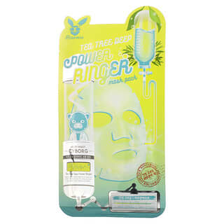 Elizavecca, Milky Piggy Cyborg, Tea Tree Deep Power Ringer Beauty Mask Pack, 1 Sheet Mask, 0.78 fl oz (23 ml)