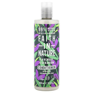 Faith in Nature, Odżywka, do włosów normalnych/suchych, lawenda i geranium, 400 ml