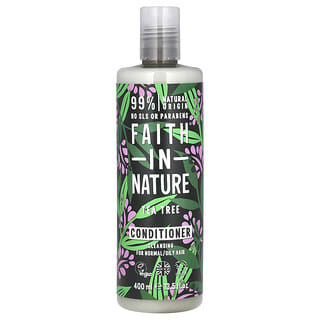 Faith in Nature, Après-shampooing, Cheveux normaux/gras, Tea tree, 400 ml