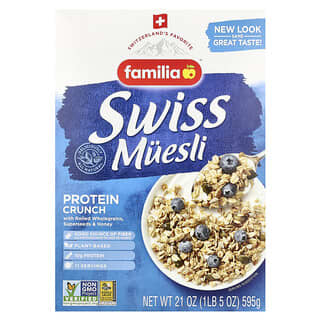 Familia, Swiss Muesli Protein Crunch, mit gerolltem Vollkorn, Supersamen und Honig, 595 g (21 oz.)