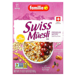 Familia, Швейцарские мюсли, премиальный рецепт, 595 г (21 унция)