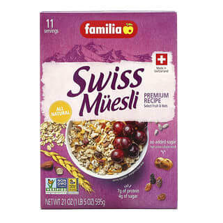 Familia, Швейцарские мюсли, премиальный рецепт, 595 г (21 унция)