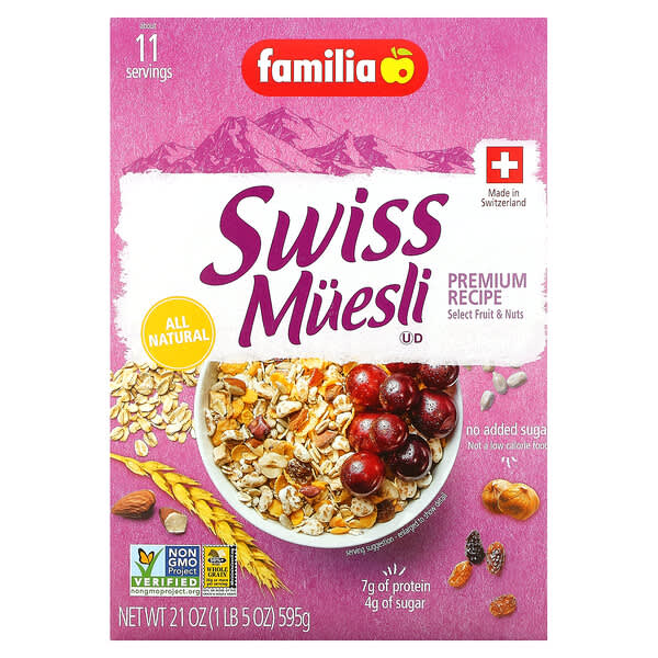 فاميليا‏, مويسلي سويسري ، وصفة ممتازة ، 21 أونصة (595 جم)