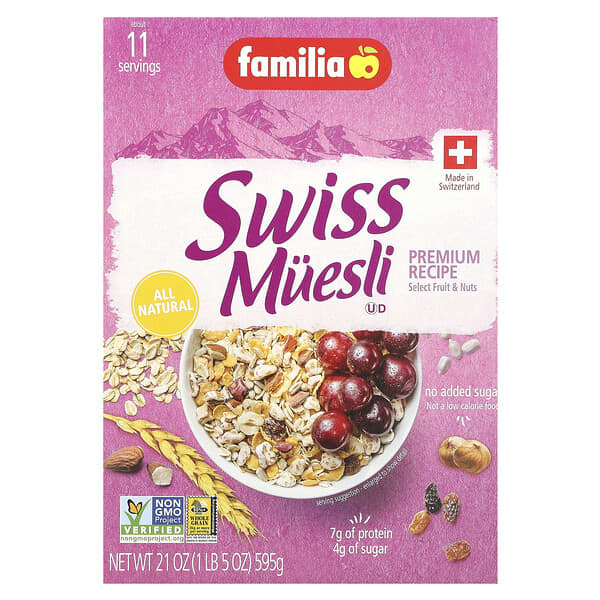 Familia, Swiss Muesli, Premium Recipe, 21 oz (595 g)