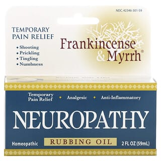Frankincense & Myrrh, El Incienso y Mirra, Neuropatía, Aceite de Frotar, 2 fl oz (59 ml)