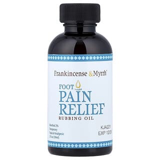 Frankincense & Myrrh, Aceite para masajes que alivian el dolor de pies, 59 ml (2 oz. líq.)
