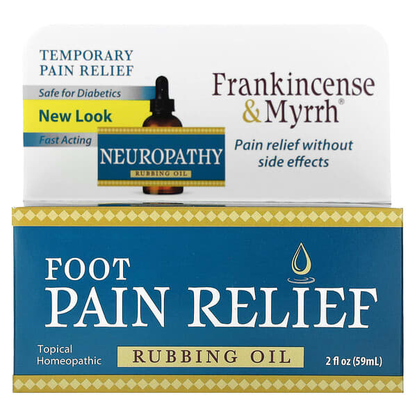 Frankincense &amp; Myrrh, Foot Pain Relief Rubbing Oil, 2 fl oz (59 ml)