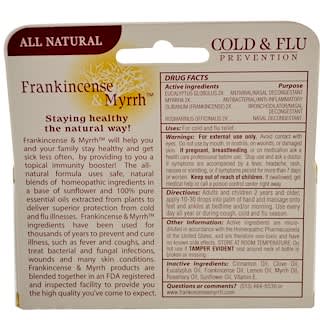 Frankincense & Myrrh, Cold & Flu Prevention, Rubbing Oil, 2 fl oz (59 ml)
