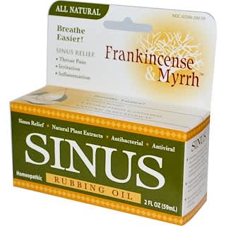 Frankincense & Myrrh, Sinus, Rubbing Oil, 2 fl oz (59 ml)