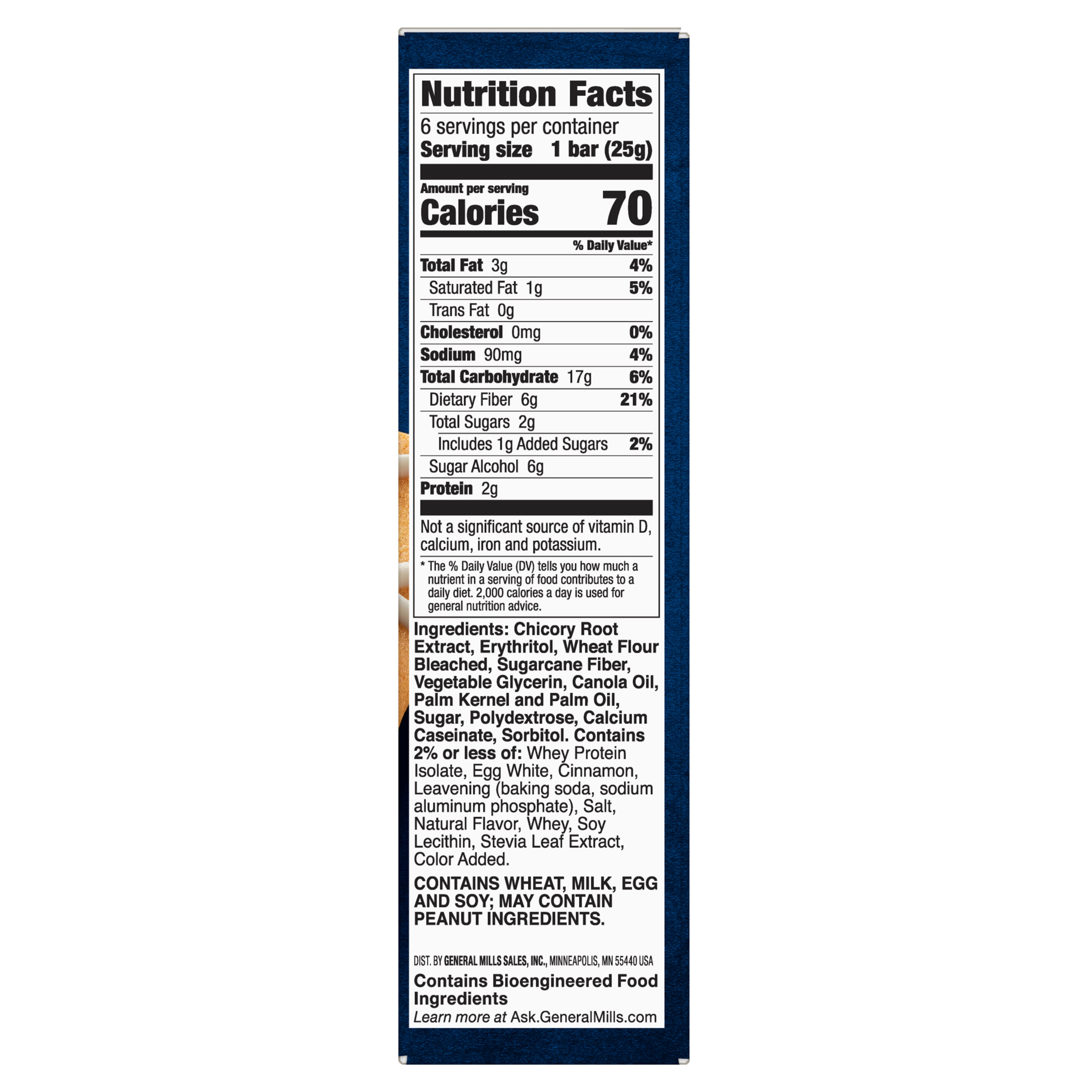 Fiber One, SoftBaked Bars, Cinnamon Coffee Cake, 6 Bars, 0.89 oz (25 g