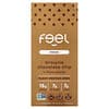 The Feel Bar, Focus, 식물성 단백질 바, 브라우니 초콜릿 칩 + 노루궁뎅이버섯, 바 10개, 개당 57g(2oz)