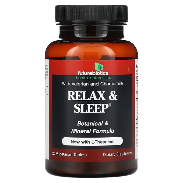 Futurebiotics, Relax & Sleep（リラックス＆スリープ）、植物性タブレット120粒