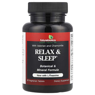 Futurebiotics, Relax & Sleep®，含 L-茶氨酸，60 片素食片