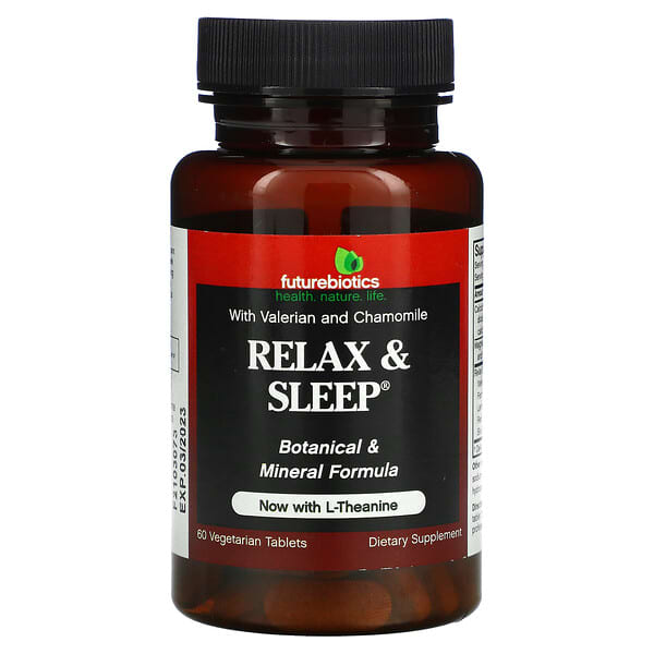 Futurebiotics, Relax & Sleep, 60 vegetarische Tabletten