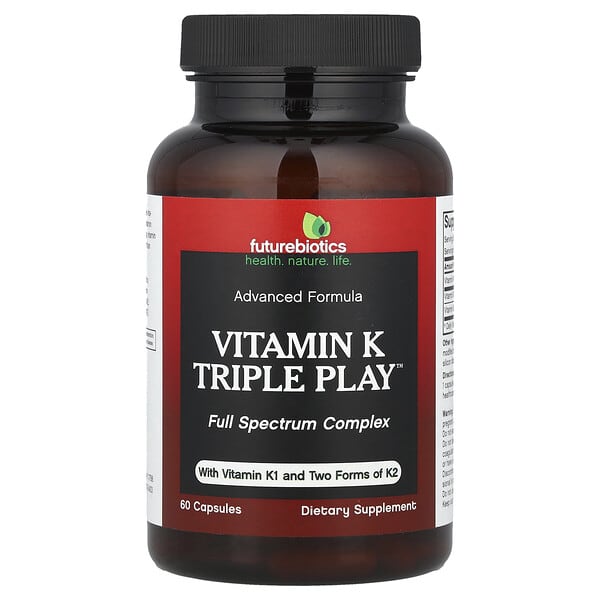 Futurebiotics Vitamin K Triple Play™, 60 Capsules