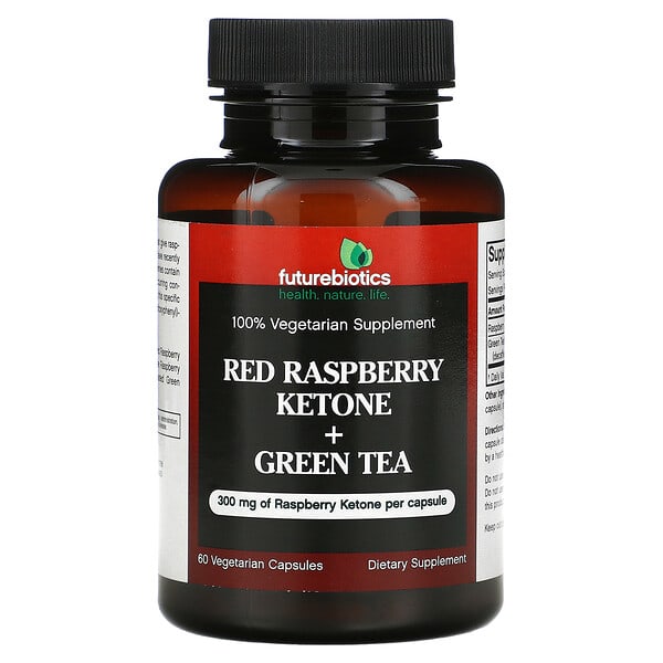 Futurebiotics, Red Raspberry Ketone + Green Tea, 60 Vegetarian Capsules