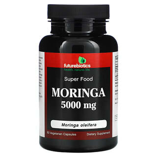FutureBiotics, Moringa, 5.000 mg, 60 Cápsulas Vegetais