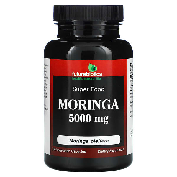 Futurebiotics, Moringa, 5,000 mg, 60 Vegetarian Capsules