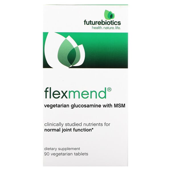 Futurebiotics, FlexMend, Glucosamina vegetal con MSM, 90 comprimidos vegetales