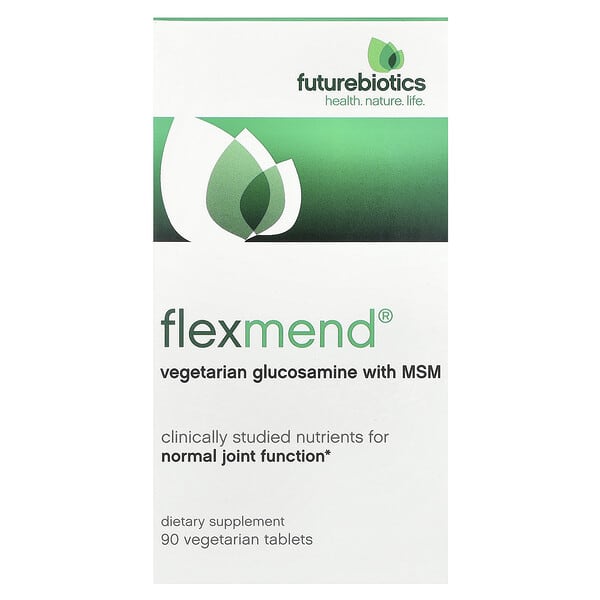 Futurebiotics, FlexMend®，素食葡萄糖胺含 MSM，90 片素食片