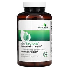 Futurebiotics, VeinFactors、Varicose Vein Complex、植物性カプセル180粒