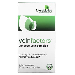 FutureBiotics, مركب الأوردة المصابة بالدوالي VeinFactors، عبوة من 90 كبسولة نباتية