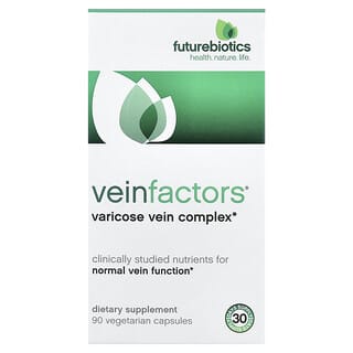 Futurebiotics, VeinFactors, 하지정맥류 복합제, 90 식물성 캡슐