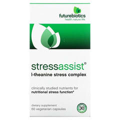 Futurebiotics, Stressassist, Complejo antiestrés con L-teanina, 60 cápsulas vegetales