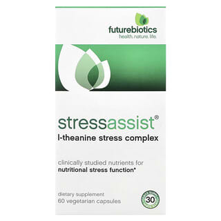 Futurebiotics, Stressassist®, l-테아닌 스트레스 복합체, 베지 캡슐 60정