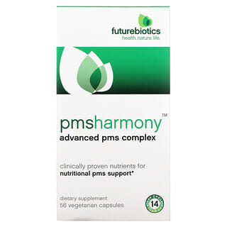 FutureBiotics, PMSHarmony, Complejo avanzado para el síndrome premenstrual, 56 cápsulas vegetales