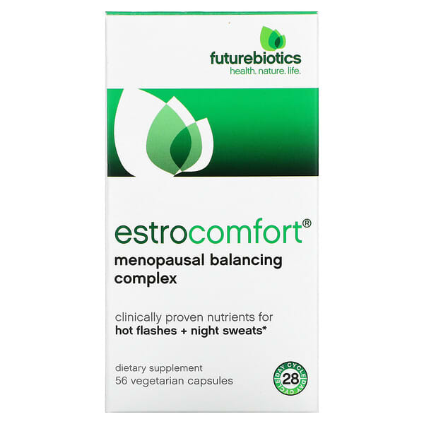 Futurebiotics, EstroComfort, Menopausaler ausgleichender Komplex, 56 vegetarische Kapseln