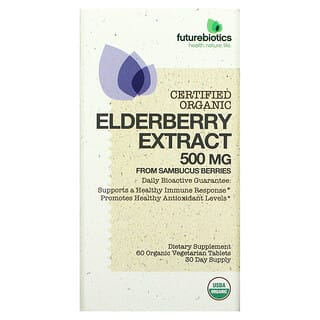 FutureBiotics, Elderberry Extract, 250 mg, 60 Organic Vegetarian Tablets