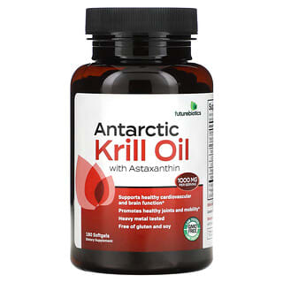 FutureBiotics, Óleo de Krill Antártico com Astaxanthin, 500 mg, 180 Cápsulas Softgel