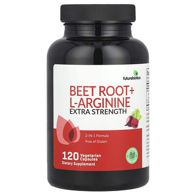 Futurebiotics, Beetroot + L-Arginine, Extra Strength, 120 Vegetarian Capsules