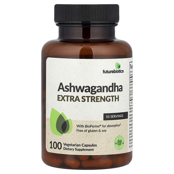 Futurebiotics Ashwagandha, 100 Vegetarian Capsules