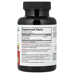 Pancar Kökü, 120 Vejetaryen Tablet (Tablet başına 250 mg)