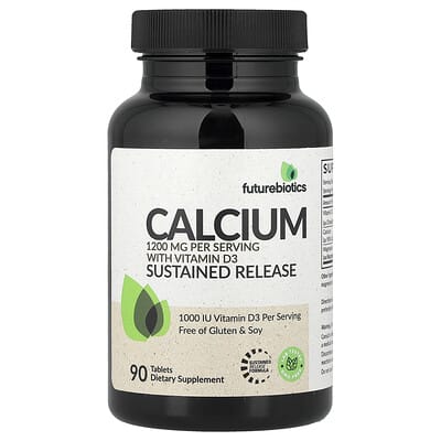 Futurebiotics, Calcium With Vitamin D3, Slow Release, 90 Tablets
