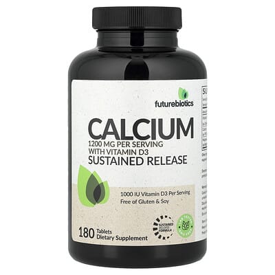 Futurebiotics, Calcium & Vitamin D3, Extended-Release, 180 Tablets